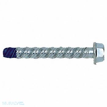 GRAINGER APPROVED Asphalt Bolts Silver 4 In L PK4, 9WY61