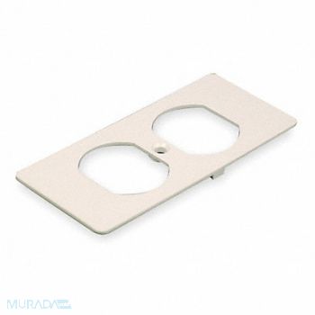 LEGRAND Duplex Receptacle Cover Ivory, 4JA48