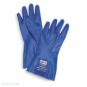 HONEYWELL NORTH Chemical Resistant Glove 12 In Sz 9 PR, 4JD77