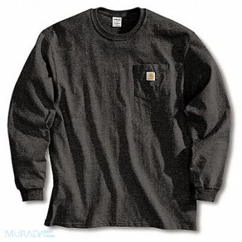 CARHARTT Long Sleeve T-Shirt Black 2XL, 4JEX8