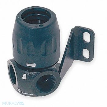 TRANSAIR Two Port Wall Bracket 1/2 NPT For 17mm, 4JMK7