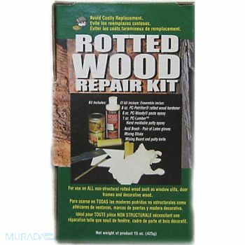 PC PRODUCTS Rotted Wood Repair Kit, 4JMP2