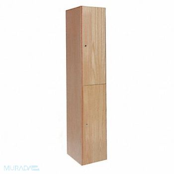 HALLOWELL Lckr 2x1Lckr Lt Wood 72 x12 x18 Assm, 4JWU8