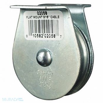 GRAINGER APPROVED Pulley Block 600 lb Sheave OD 2 In., 4JX69