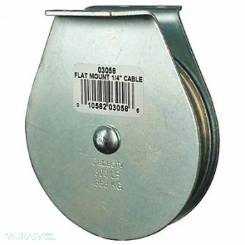 GRAINGER APPROVED Pulley Block 800 lb Sheave OD 3 In., 4JX77