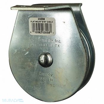 GRAINGER APPROVED Pulley Block Sheave OD 3-1/2 In., 4JX81