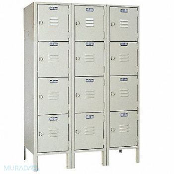 LYON Bx Lckr 4x3Lckr Putty 54 x36 x12 Assm, 4JXH3