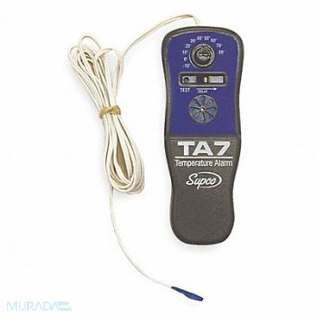 SUPCO Temp. Alarm -10 to 80F Battery Operated, 4JZ61