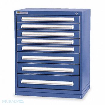 VIDMAR ModDrwrCab 37 x30 x28 Dark Blue 8Drwr, 4KC86