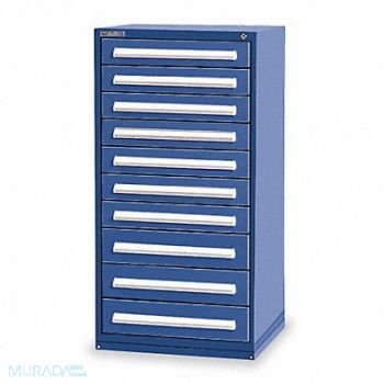 VIDMAR ModDrwrCab 59 x30 x28 Dark Blue 10Drwr, 4KC89