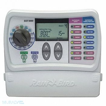 RAIN BIRD Irrigation/Sprinkler Timer 9 Zone 7 Day, 4KEA1