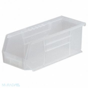 AKRO-MILS Hang and Stack Bin Clear Plastic 4 in, 4KER4