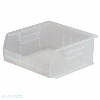 AKRO-MILS Hang and Stack Bin Clear Plastic 7 in, 4KET1