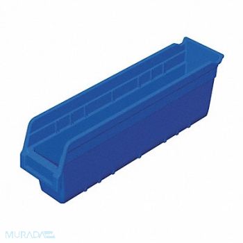 AKRO-MILS D5524 Shelf Bin Blue Plastic 6 in, 4KEW5