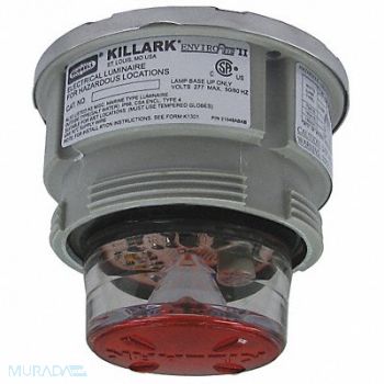 HUBBELL KILLARK Hazardous Warning Light LED Red, 4KGT7