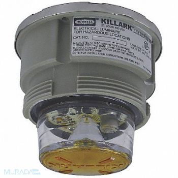 HUBBELL KILLARK Hazardous Warning Light LED Amber, 4KGT9
