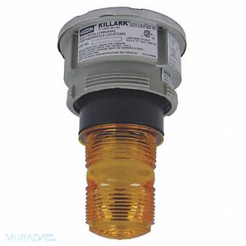 HUBBELL KILLARK Hazardous Warning Light Xenon Amber 120V, 4KGU3