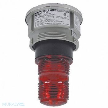 HUBBELL KILLARK Hazardous Warning Light Xenon Red 120VAC, 4KGU4