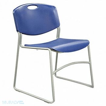 GRAINGER APPROVED Chair Stackable Blue, 4KK09