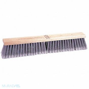 TOUGH GUY Push Broom Head Threaded 24 Sweep Face, 4KNC2