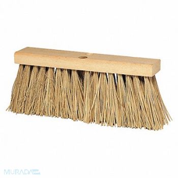 TOUGH GUY Push Broom Head Tapered 16 Sweep Face, 4KNC7