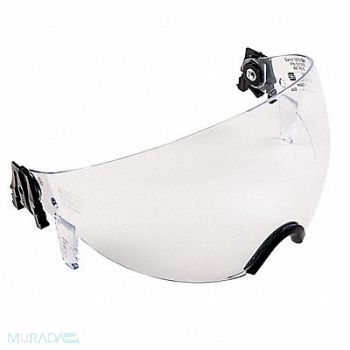 MSA Fire and Rescue Visor Defender Clr 3in, 4KRH9