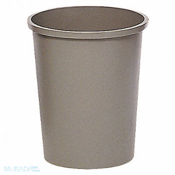 RUBBERMAID COMMERCIAL PRODUCTS Trash Can Round 11 gal Gray, 4KT27