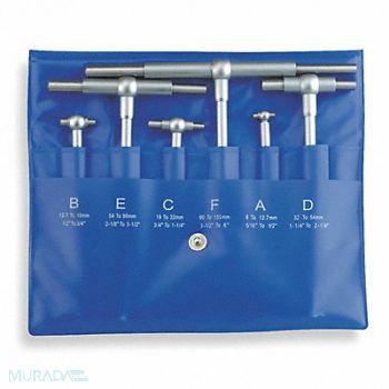 WESTWARD Telescoping Gauge Set, 4KU95