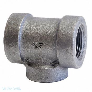 ANVIL Tee Cast Iron 1/2 in Pipe Size FNPT, 4KUT6