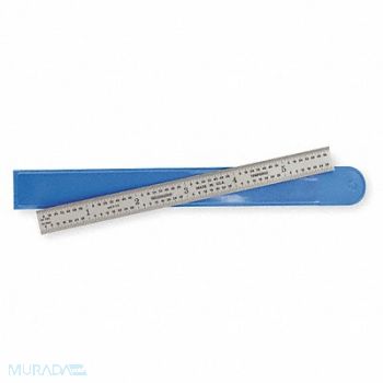 WESTWARD Steel Rule Flexible 6In 32/64ths/0.5/1mm, 4KY13