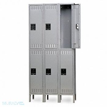 TENNSCO E1578 Wrdrb Lckr 2x3Lckr Gray 78 x45 x18 Assm, 4LA26