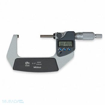 MITUTOYO Digital Micrometer 2-3In 0.00005 Ratchet, 4LA72