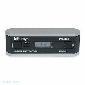 MITUTOYO Digital Protractor Accuracy +/-0.1 deg., 4LB15