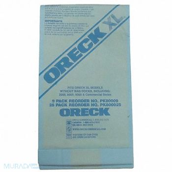 ORECK Disposable Vacuum Bag PK25, 4LB34