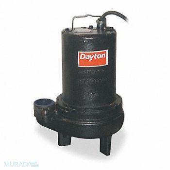 DAYTON 1 HP Sewage Ejector Pump 200 to 240VAC, 4LE21