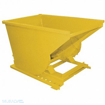 GRAINGER APPROVED Self Dumping Hopper Medium Duty Yellow, 4LLL6