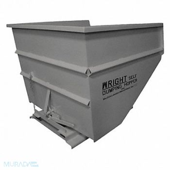 GRAINGER APPROVED Self Dumping Hopper Medium Duty Gray, 4LLL9