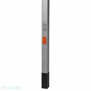 HUBBELL WIRING DEVICE-KELLEMS Service Pole Gray 10 ft 2 L 2.13 W, 4LM33