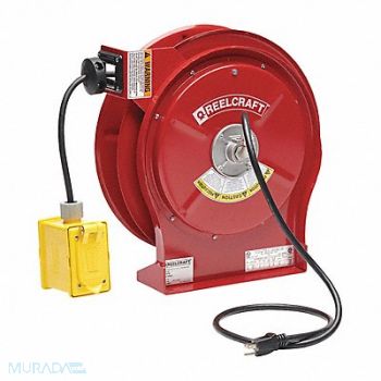 REELCRAFT Cord Reel 50ft 12 AWG GFCI 120VAC, 4LMG2