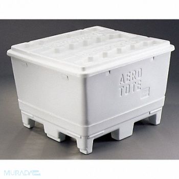 REMCO Stking and Nesting Tote Tub White PP, 4LMK3