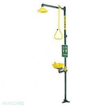 SPEAKMAN Shower and Eyewash Station Gray/Yellow, 4LNF5