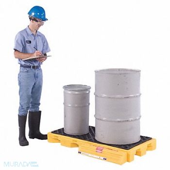 ULTRATECH Drum Spill Cntnmnt Pallet 2 Drum 3k lb., 4LNT7