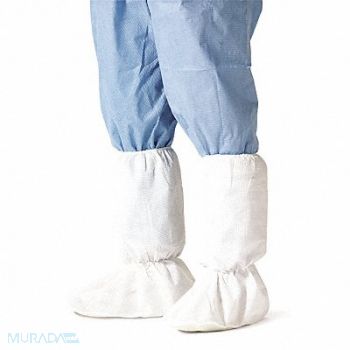 DUPONT D2226 Boot Covers XL White ISO 6 PK100, 4LUR3