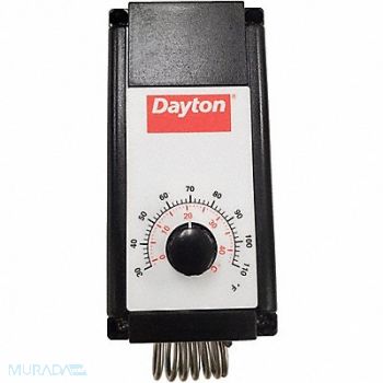 DAYTON Mech Tstat Heat or Cool Plastic 110/30F, 4LZ95