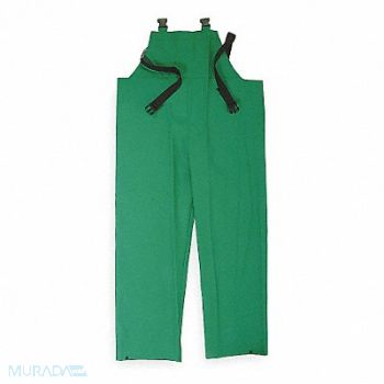 CONDOR Flame Resistant Rain Bib Overall Green S, 4PCR7