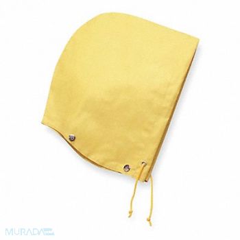 CONDOR Rain Hood Yellow Snaps Rubber, 4ML31