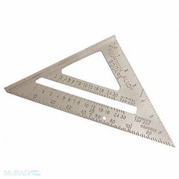 WESTWARD Rafter Angle Square 7 In Aluminum, 4MRX4