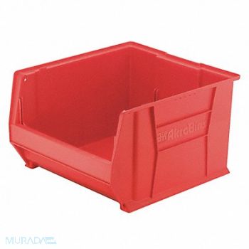 AKRO-MILS D5559 Super Size Bin Red Plastic 12 in, 4MXK6