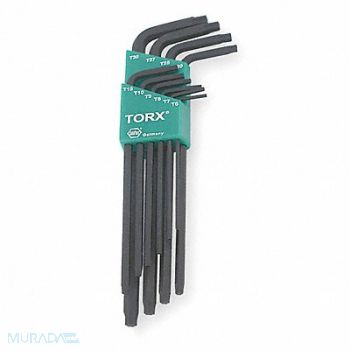 WIHA Torx Key Set L Shape 2 1/2 in to 4 in, 4NB57