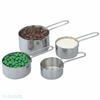 VOLLRATH Four-Piece Measuring Cup Set, 4NCK9
